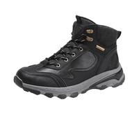 Zapatos de Hombre Invierno Estilo Británico Negro Alto Top Botas de Hombre Al Aire Libre Montañismo No Plataforma Herramienta Zapatillas Zapatillas Zapatillas Calcetines Hombre Negro 45, Negro , 40