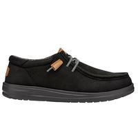 Zapatos De Hombre Mocasines Hey DUDE 40175 Wally Grip Craft Cuero Negro Y Marrón