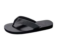 Zapatos de hombre negro zapatillas hombres verano casual al aire libre desgaste playa no slip transpirable chanclas clip dedo del pie grande tamaño plano inferior zapatillas sandalias diabéticas