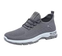 Zapatos de hombre uziert Men's Mesh Casual Shoes Spring Summer and Autumn Fly Woven Woven Breathable Casual Shoes Lightweight Mesh Shoes Walking Sports Casual Shoes Herren Schuhe Winter Bootette, gris