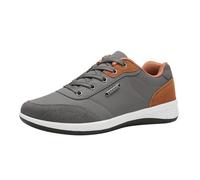 Zapatos de Hombre, Zapatos de Cuero Casuales, Zapatillas de Deporte con Cordones para al Aire Libre, Transpirables, Ligeros y cómodos para Diario y Fin de Semana_2