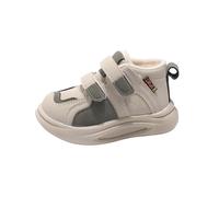 Zapatos de invierno a prueba de agua para niños grandes, planos, para mantener el calor, cómodos, talla de zapato para niños, beige, 23 EU