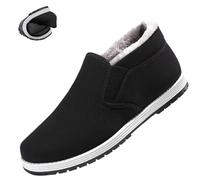 Zapatos de Invierno de Felpa Gruesa sin Cordones for Hombre, Calzado for Artes Marciales, Tai chi y Kung fu, cómodos for Caminar.(42 EU)