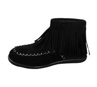 Zapatos de Invierno de Pelo con de Gran Tamaño Botas con Hebilla para Cinturón de Mujer Botas Casual de Cuero Ante Desconocido Botas Botas Botas Anfibias de Cordones 9930, Negro , 39 EU