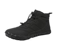Zapatos de invierno de pelo de cinco para hombre y mujer de gran tamaño para hombre y mujer al aire libre de invierno Botas de nieve altas resistentes al agua de algodón cálido Botas de invierno de