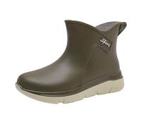 Zapatos de invierno para hombre, zapatos de agua, zapatos de goma para estudiantes, informales, a la moda, todo al aire libre, trabajo, pesca, lavado de coche, cocina, antideslizantes, zapatos de goma