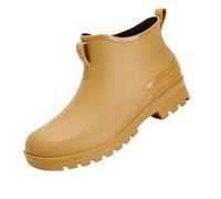 Zapatos de invierno para mujer, 40, botas de lluvia cortas para mujer, botas de lluvia para mujer, botas de jardín, de goma, con comodidad, zapatos de verano para mujer, caqui, 42 EU