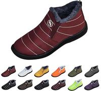 Zapatos de invierno para mujer, forrados, impermeables, botas de invierno, suela antideslizante, botines cálidos, cómodos, para el tiempo libre, botas de nieve, botas de lana térmicas, adecuadas para