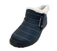 Zapatos de invierno para mujer, zapatos forrados elegantes, botas de invierno elegantes para el tiempo libre, botas de invierno para mujer, botas de invierno vintage, botas de nieve para otoño, botas