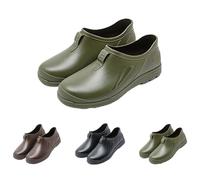 Zapatos de jardín de EVA ligeros, para hombre y mujer, zuecos impermeables, zapatillas de goma y zapatillas, zapatos de cocina para hombre, zapatos de seguridad resistentes al aceite, verde, 44 EU