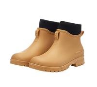 Zapatos de jardín para mujer, cerrados 39, zapatos de lluvia para mujer, zapatos cortos de seguridad, botas de equitación, monocolor, mate, botas de lluvia, botas de equitación, zapatos de trabajo