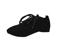 Zapatos De Jazz Para Mujeres, Zapatillas De Cordón,Transpirable Señoras Plantillas Zapatos De Baile Deportivo Plegable Zapatos De Baile Latino Personalidad, Negro , 37 EU