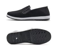 Zapatos de Kung Fu Mocasines sin Cordones para Artes Marciales y Zapatos de conducción con Suela de Goma Black EU 41