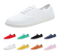 Zapatos de lino para mujer, zapatos de tela para mujer, zapatillas de tela para el tiempo libre, para caminar, verano, botes, mocasines, deslizantes, planos, zapatos anchos, transpirables, cómodos