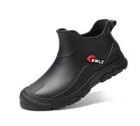 Zapatos de lluvia para hombre Diseño ideal para días lluviosos Perfecto para primavera y verano Calzado versátil para actividades al aire libre Cómodo y protector Botas De Mujer Zapato (Black, 41)