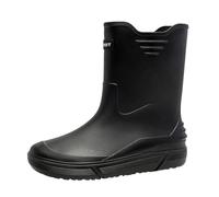 Zapatos de lluvia para hombre que usan zapatos de estilo europeo fuera del metro, zapatos de goma antideslizantes para la cocina, zapatos de pesca al aire libre pequeños zapatos hombre amarillo, Negro