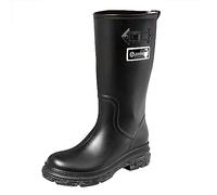 Zapatos de lluvia para mujer, botas de lluvia ligeras e impermeables para uso al aire libre, botas de goma antideslizantes cómodas para cualquier clima, botas de lluvia de moda diseño moderno, Negro