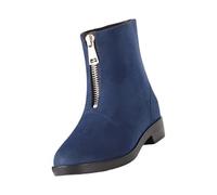 Zapatos de lluvia para mujer, de verano, botas de goma para mujer, medias altas, ligeras, impermeables, con cremallera, botines con tacón de bloque, botas suaves y cómodas, botas de trekking, azul