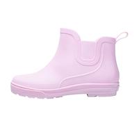 Zapatos de lluvia para mujer, verano, botas de goma para mujer, semialta, impermeables, zapatos de jardín, tallas grandes, zapatos de exterior, monocolor, botas cortas de moda, botas de entretiempo