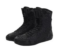 Zapatos de Lucha y Boxeo para niños - Zapatillas de Fitness para jóvenes, Zapatillas Altas Antideslizantes Culturismo, Kickboxing para Exteriores para Mujeres y Hombres