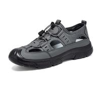 Zapatos de malla informales transpirables de verano para hombre, zapatos de senderismo al aire libre con agujeros y un estribo, sandalias para hombre Mejores Chanclas Hombre