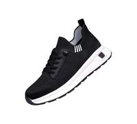 Zapatos de malla para hombre, transpirables, ligeros, para caminar, unisex, de cuña plana, para gimnasio, atletismo, fitness, antideslizantes, cómodos, para senderismo, senderismo, zapatos de aumento