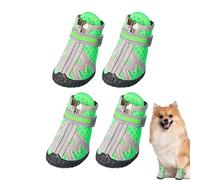 Zapatos de Malla para Perros - Zapatos para Perros para Exteriores | Botas para Perros de 4 Piezas con de Goma Resistente | Zapatos para Perros en 5 tamaños para Evitar el Deslizamiento |