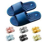 Zapatos de masaje de pies zapatillas de acupresión, zapatillas para hombre y mujer, alivio de neuropatía, artritis, fascitis plantar, dolor, alivio del estrés, regalo para mamá papá, Armada A, 42