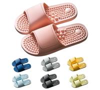 Zapatos de masaje de pies zapatillas de acupresión, zapatillas para hombre y mujer, alivio de neuropatía, artritis, fascitis plantar, dolor, alivio del estrés, regalo para mamá papá, Rosa - A, 38
