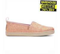 Zapatos De Moda Casual Toms Alpargata Para Niñas Jóvenes Color Rosa Cuarzo