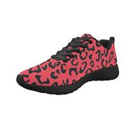 Zapatos de moda novedosos para hombre, zapatos deportivos para correr por carretera, zapatos deportivos bajos con suela suave, Rojo leopardo, 11