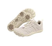 Zapatos de montaña Antideslizante Resistente al Desgaste Escalada Transpirable Senderismo Ocio Deporte Interior Fitness Volar Zapatos Tejidos (Blanco,39)