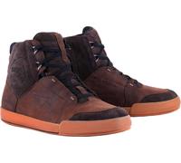 Alpinestars Chrome Crafted Drystar Zapatos de moto impermeables, marrón, tamaño 45 46 para Hombres