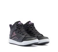 Zapatos de moto Mujer Dainese SUBURB D-WP Impermeable Black/White/Metal Purple