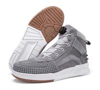 Zapatos de Moto para Hombre de Ante Botas de Moto Zapatillas de Deporte