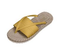 Zapatos de Mujer Amarillo 36 Sandalias Planas al Aire Libre Chanclas Ligeras Chanclas Casual Zapatillas Zapatillas Mujer Ancho H 38, amarillo, 41 EU