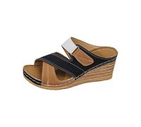 Zapatos de mujer anchos G Zapatillas de playa para mujer con tacón hueco, zapatillas informales, sandalias, zapatos de ciclismo de carretera, zapatos de mujer, click, marrón, 43 EU
