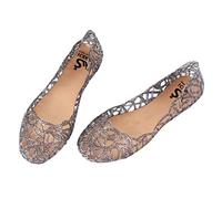 Zapatos de mujer bailarinas elegantes, planos Mary Jane zapatos mujer sandalias de malla de cristal zapatos de baile transparentes boda verano sandalias sandalias romanas sandalias bohemias, Negro