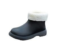 Zapatos de mujer Click Short Rain for Womens Ankle Rainboot Garden Boot Ladies Rubber Outside Work with Comfort Zapatos de mujer zapatos de tacón negro talla 38, Negro , 39 EU