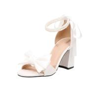 Zapatos de mujer con correas de perlas de verano tacones altos cerrados cómodos zapatos de tacón de plataforma, zapatos de baile, zapatos de boda, zapatos de boda, zapatos de cuña, zapatos de verano