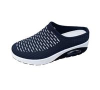 Zapatos de mujer con estampado de leopardo zapatos ortopédicos Air Cushion Zapatillas de estar por casa con espalda abierta Zapatos de senderismo Malla Transpirable Sandalias Air Cushion Slip On