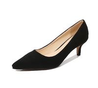 Zapatos de mujer con punta, zapatos de verano clásicos, zapatos de tacón alto, zapatos de banquete, antideslizantes, sandalias de verano cómodas para negocios y trabajo, Negro , 36 EU