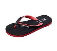 Zapatos de mujer de talla grande casual zapatos de playa chanclas zapatos planos tanga sandalias zapatillas zapatos de verano para mujer menores de 10 años, Negro , 38 EU