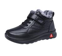 Zapatos de mujer invierno engrosados par zapatos de senderismo invierno último hermoso diseño moda damas cordones, Negro , 37 EU