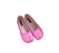 Zapatos de Mujer JJDFW con Suela Plana y Puntera Dividida, Estilo mocasín francés.