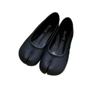 Zapatos de Mujer JJDFW con Suela Plana y Puntera Dividida, Estilo mocasín francés.