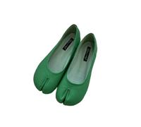 Zapatos de Mujer JJDFW con Suela Plana y Puntera Dividida, Estilo mocasín francés.