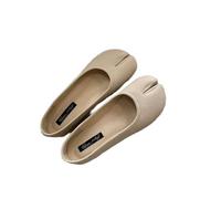 Zapatos de Mujer JJDFW con Suela Plana y Puntera Dividida, Estilo mocasín francés.