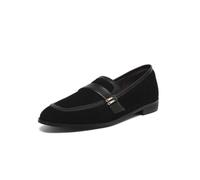 Zapatos de Mujer JJDFW de Ante, Estilo mocasín de Punta Redonda, Zapatos de tacón bajo y versátiles, Ideales para Primavera/otoño.
