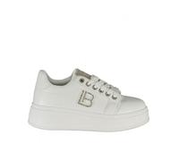 Zapatos De Mujer Laura Biagiotti Zapatillas Con Cordones Moda 8931 Blanco